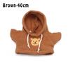 Cartoon Doll Tops Overalls Hoodie Mini Knit Sweater Toys Stuffed Animal Doll Clothes For 30/40/50 CM Plush Toy Clothes Accessory