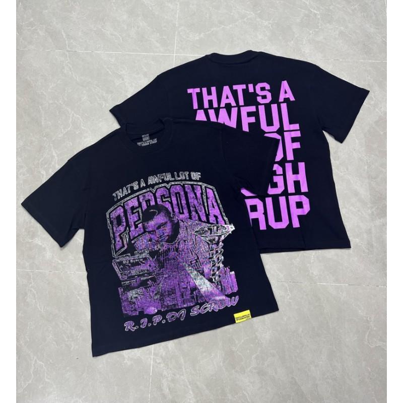 Premium 100% Cotton Crew Neck Short Sleeve T-Shirt Men Loose Fit Casual Print Tee 2025