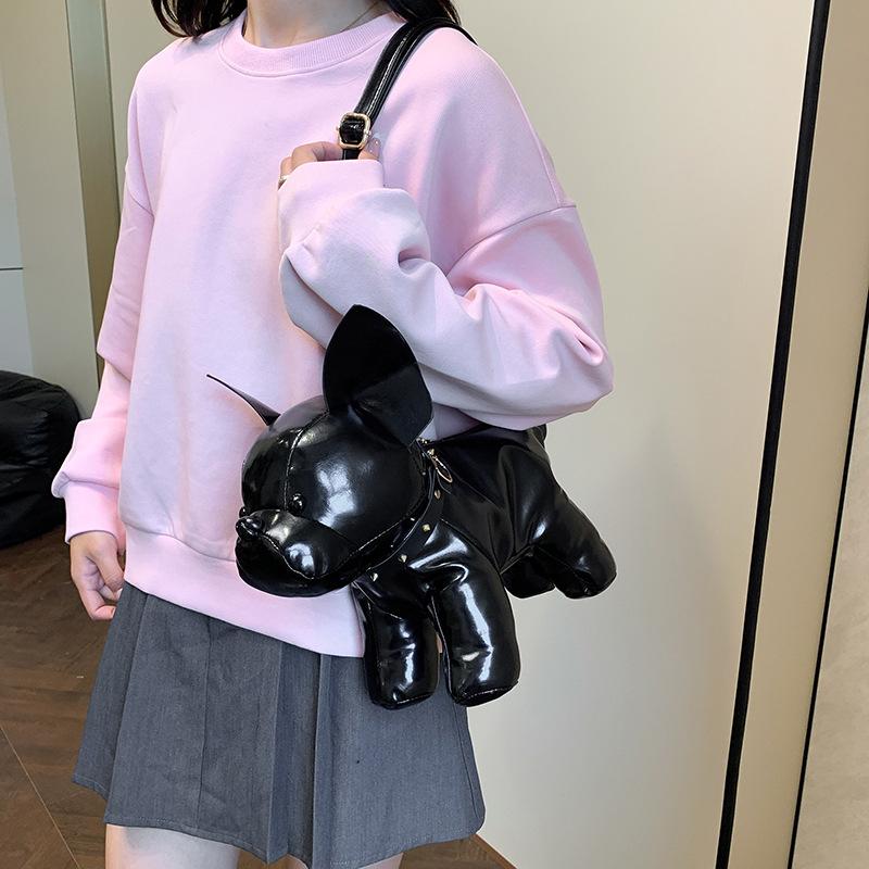 2025 New Bag Bag Cute Puppy Doll Shoulder Bag Women's Trendy Cool Fashion Personality Style Crossbody Women's Bag