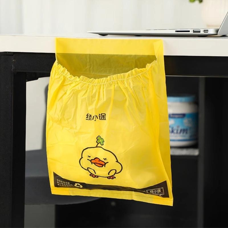 Reusable Adhesive Car Trash Holder Collapsible Waterproof Easy Carry Vehicle Garbage Bag for Road Camping Office Use