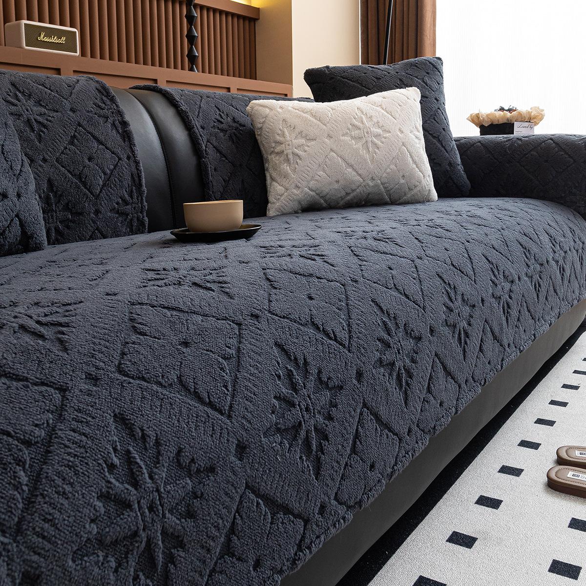 

Новая плюшевая подушка для дивана, Нескользящая комбинированная подушка для сиденья дивана для гостиной, Универсальный чехол-накидка для дивана на все сезоны 70*70cm