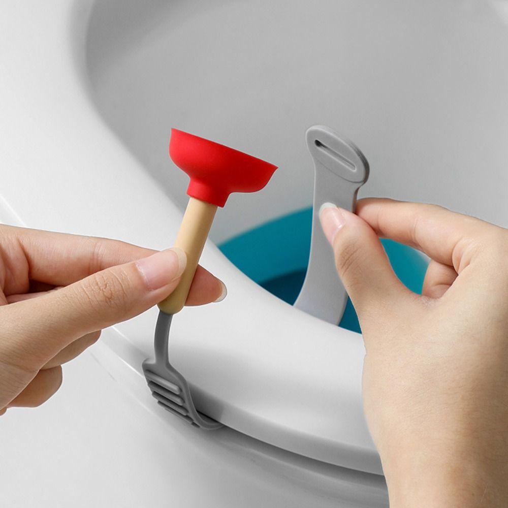 Silicone Toilet Lid Lifter Anti-Dirty Toilet Lid Handle Cute Toilet Seat Lifter  Closestool