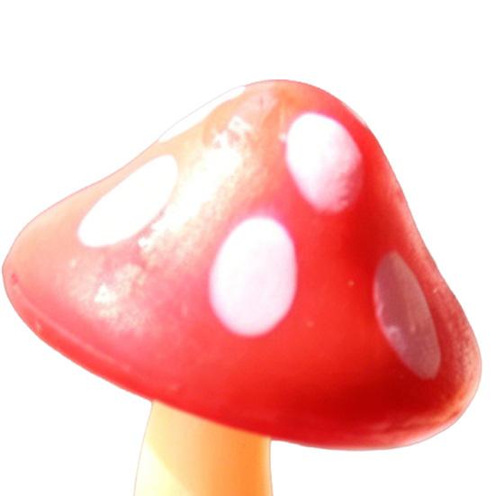Lot de 2 figurines miniatures de champignons, adorables décorations pour jardin féérique, bonsaï, terrarium, maison de poupée, micro-paysage