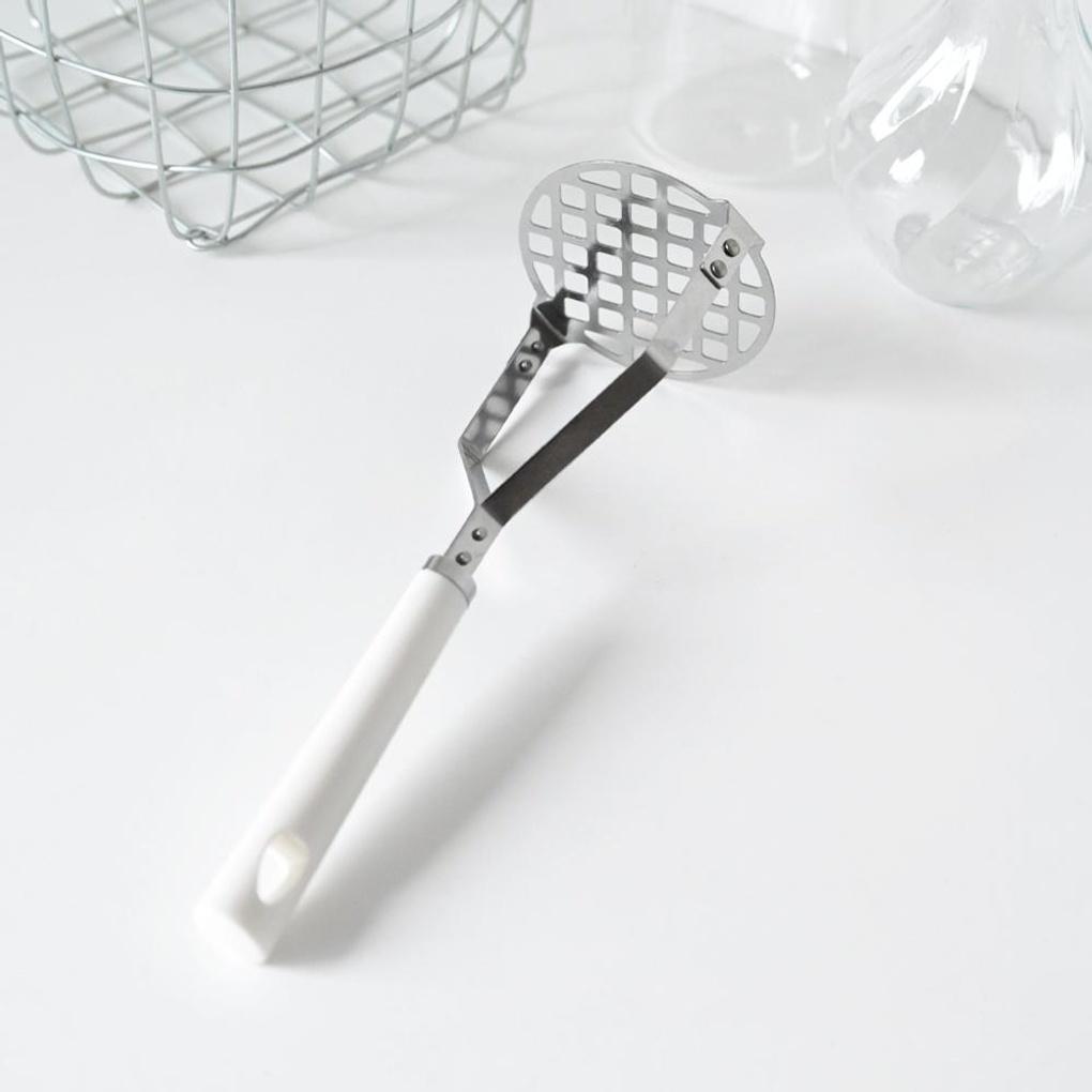 Simple White Stainless Steel Potato Mashing Machine