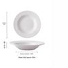 Wutuo Ceramic Embossed Deep Dish Plates