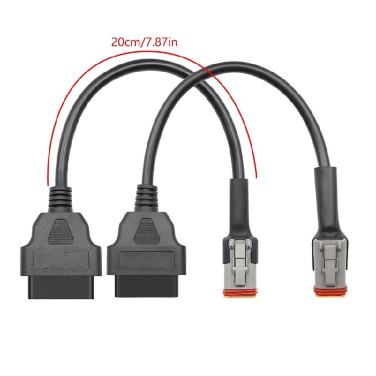 Diagnostic Scan Cable Easy Plugs & Play Accurate Diagnostics for Motorbike with 6+4 Pin Interfaces User Friendly Design