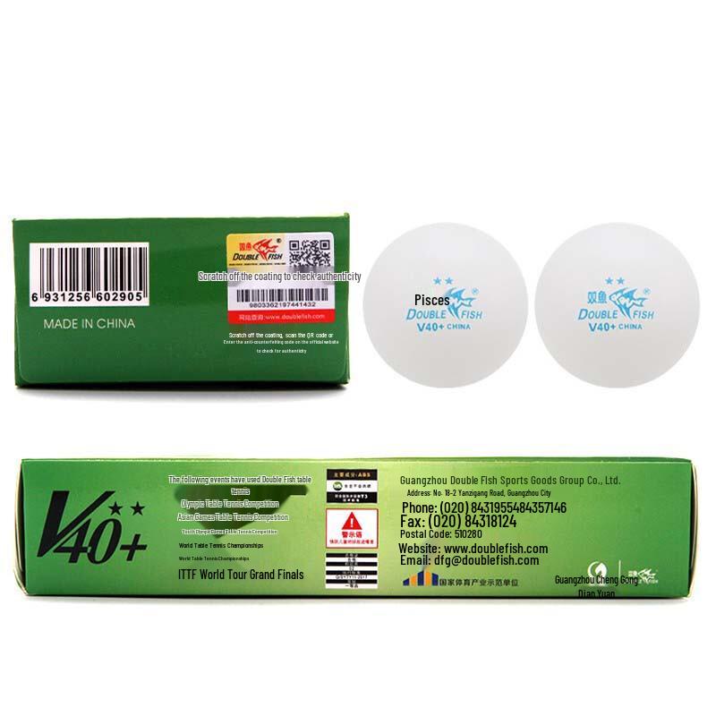 Double Fish V40+ Table Tennis Balls