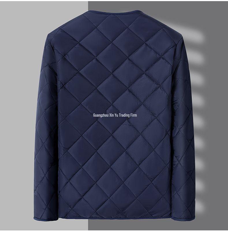 Men's Thickened Velvet-Lined Cotton Jacket for Cold Protection - Winter Warmth, Middle-Aged & Elderly Dad's Style