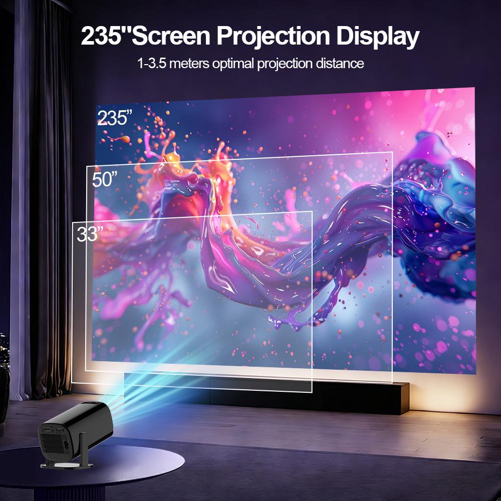 U1 Game Console 8K Android Portable Smart HD Projector with WiFi for Outdoor and Home Use