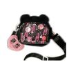 Bear Ears Small Shoulder Bag With Soft Nylon Material For Daily Fashion