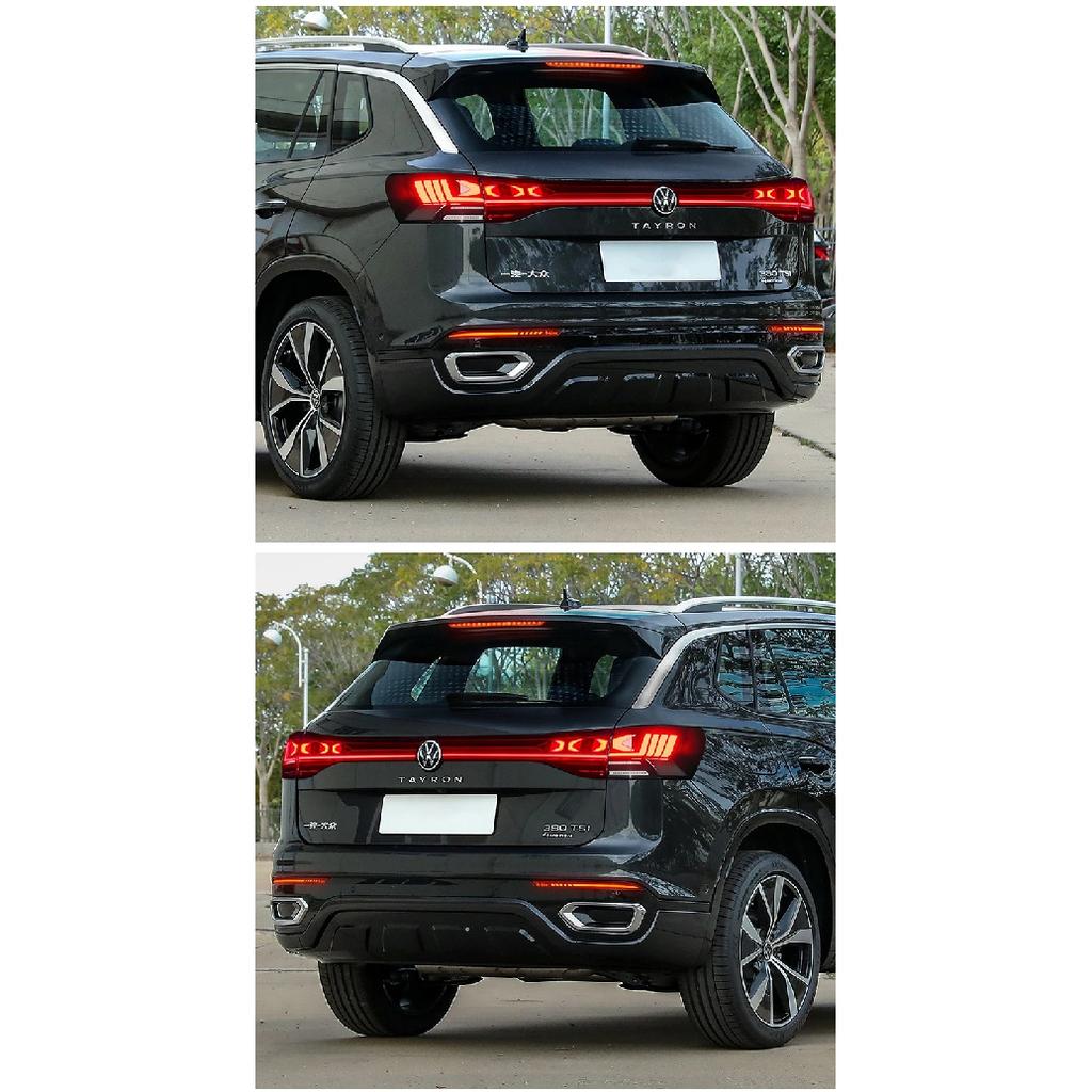 12V LED Rear Fog Lamp Bumper Light For 2019-VW Tayron Rline LED Rear Bumper Reflector Light Fog Lamp Brake Light Dynamic