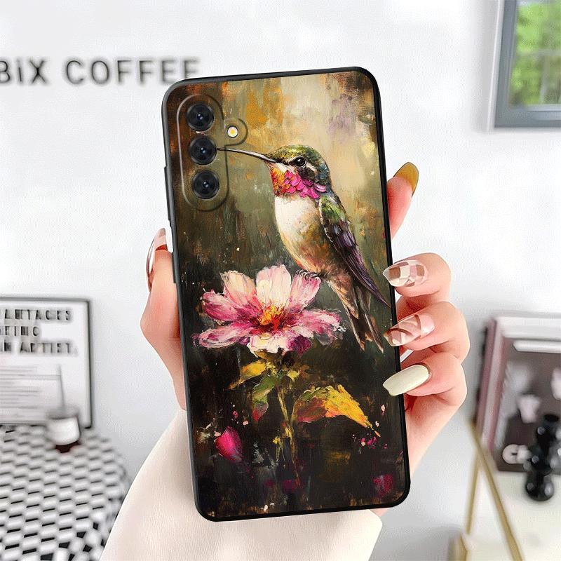 Bird Oil Painting Style Soft Phone Case for Samsung A17 A37 A57 A16 A26 A36 A56 A15 A25 A35 A55 A14 A24 A34 A54 A13 A23 A33 A53