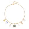Summer Starfish & Pearl Heart Sea Turtle Pendant Necklace - Dopamine Stainless Steel Clavicle Chain