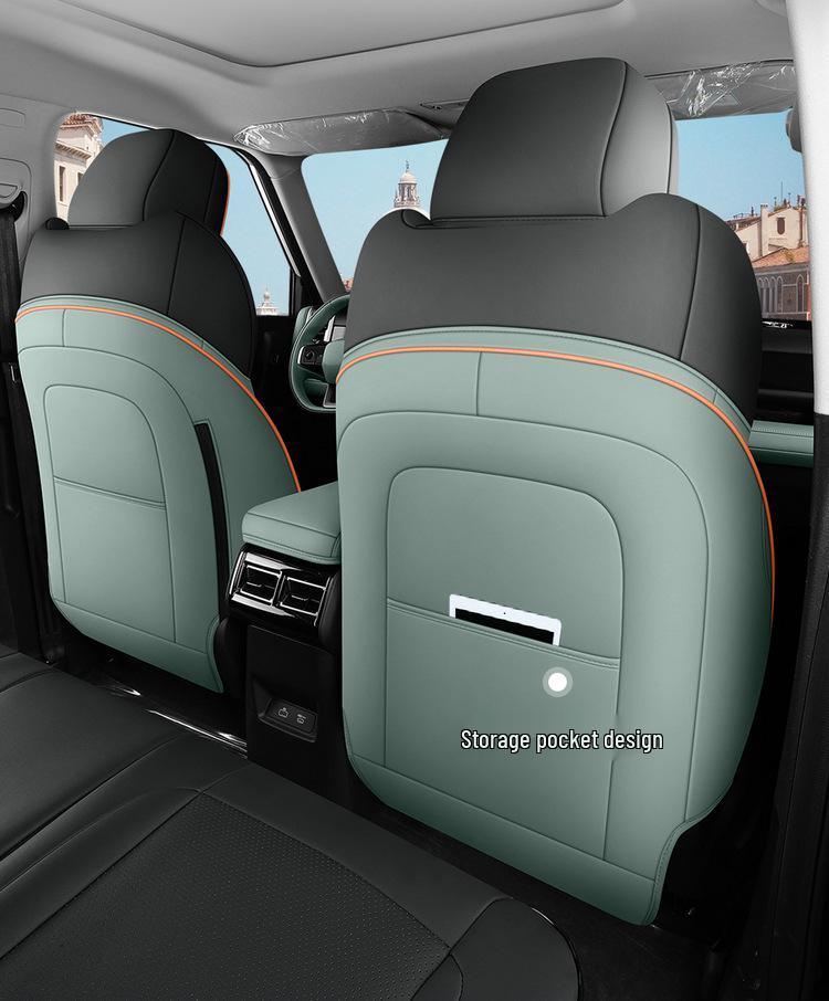 New Universal 5-Seat Full Leather Car Seat Cushion for Car03 - All Seasons