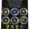 Customizable Mobile Radiation Protection Stickers - Energy & Negative Ion Shield, 6-Piece Set
