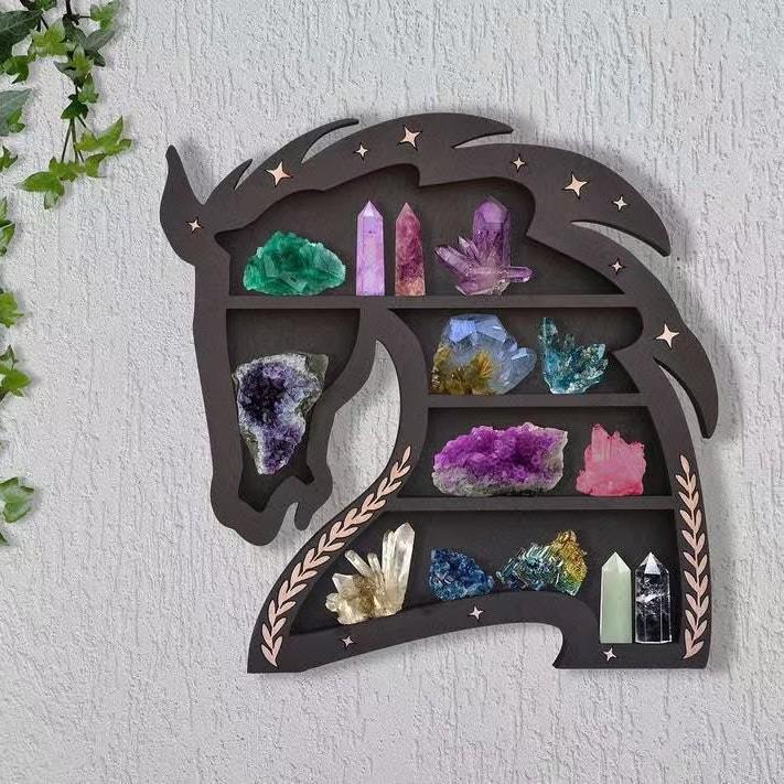 Creative Moon Cat Crystal Storage Rack and Home Decor Ornament