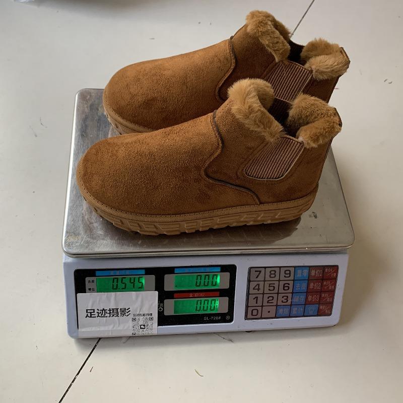 Comerț exterior nou piele întoarsă talpă groasă tub scurt pantofi de bumbac îngroșați pentru femei catifea transfrontalieră bandă elastică cizme de zăpadă călduroase