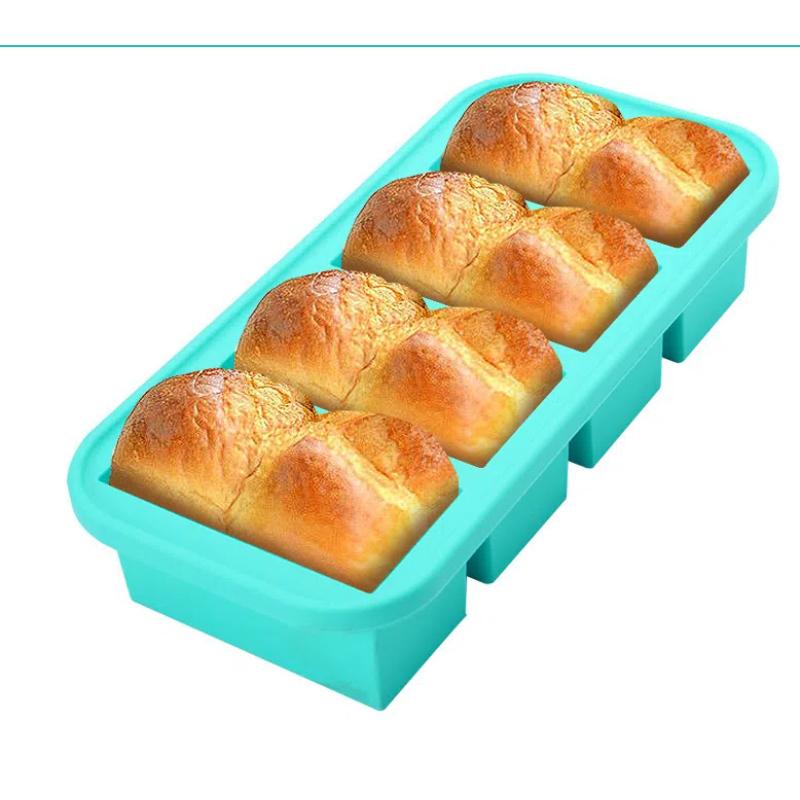 Silicone Freezer Mold with Lid Refrigerated Food Storage Box Food Box Silicone Ice Tray Mold Ice Box Crisper