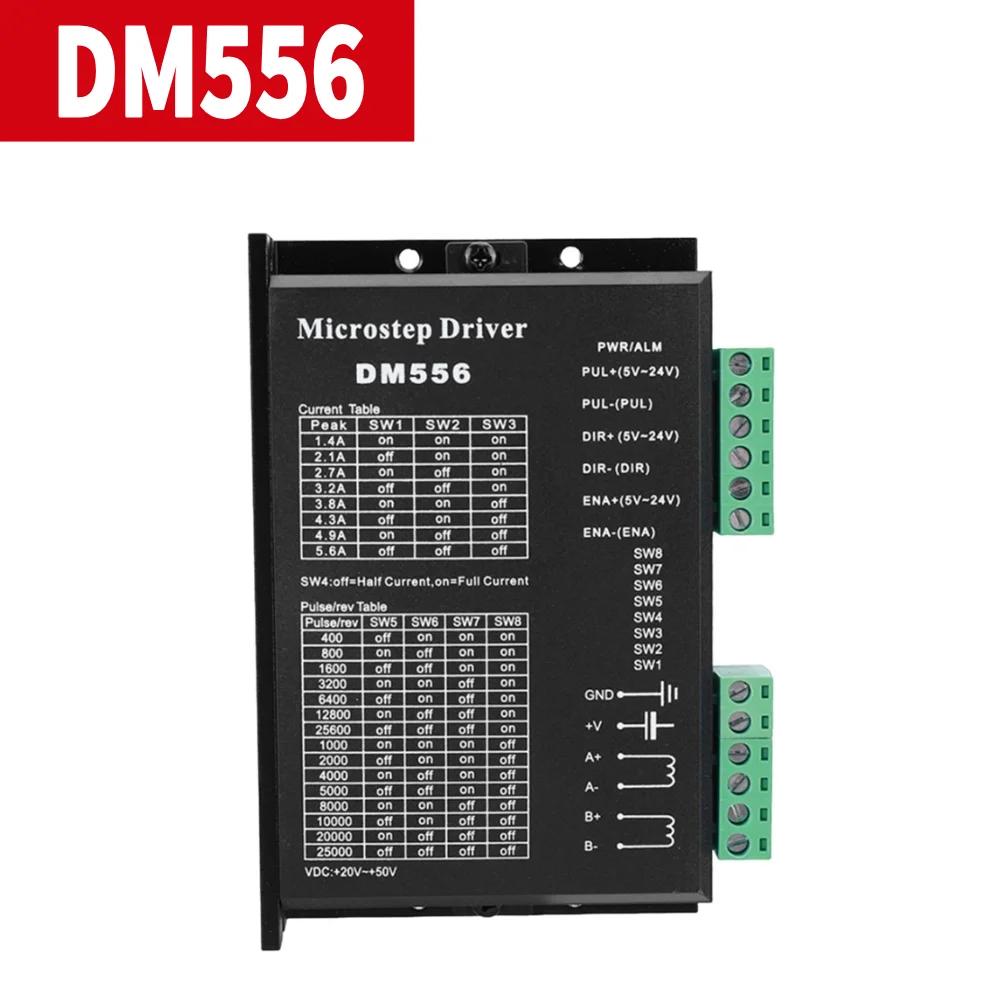 DM860H DM860 Stepper Motor Drive 0-200khz 2 Phase Stepper Motor Controller AC18-80V Or DC 24-110V Suit For Nema34 Stepper Motor