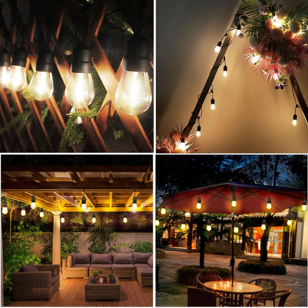 Rainproof LED String 19M LED Warm PC Decorations LED Lights, Bulbs, Light, Material, Indoor/Outdoor Lighting, Christmas, Weddings, Gardens, Patios,