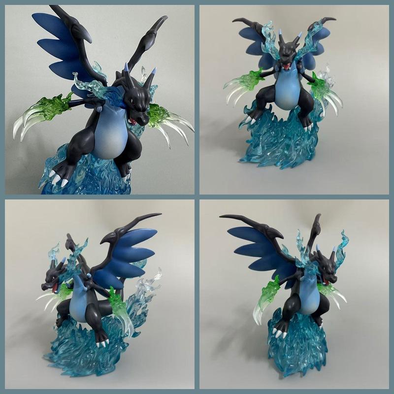 Pokemon Black Shiny Charizard Figure Toys 18cm