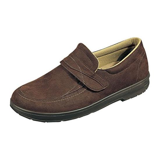 MOON STAR Easy M001 To Good Fortune Will Come Your Size Brown N Men's Shoes "Easy Wear, Way" RAKURAKUM001, 25.0,