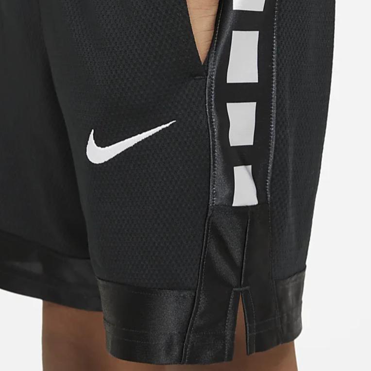 Nike Logo Print Elastic Waist Casual Straight Leg Shorts Kids shorts Black DA0173-010