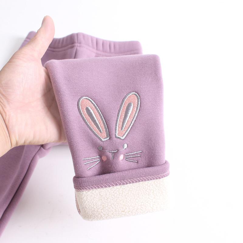 Kids Girls Winter Leggings Children Warm Trousers Thick Fleece Trousers Baby Pencil Pants