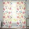 Watercolor Lemon Orange Tulle Curtains Living Room Kitchen Chiffon Curtain Bedroom Balcony Sheer Curtain Fashion Home Decor