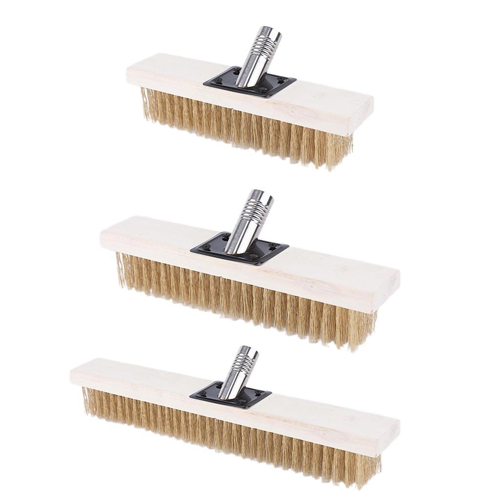 Floor Scrub Brush Head Cleaning Brush,Tile Scrubber Brush Thread Fitting for Bathroom Driveway Deep Grooves Bar Swimming Pool
