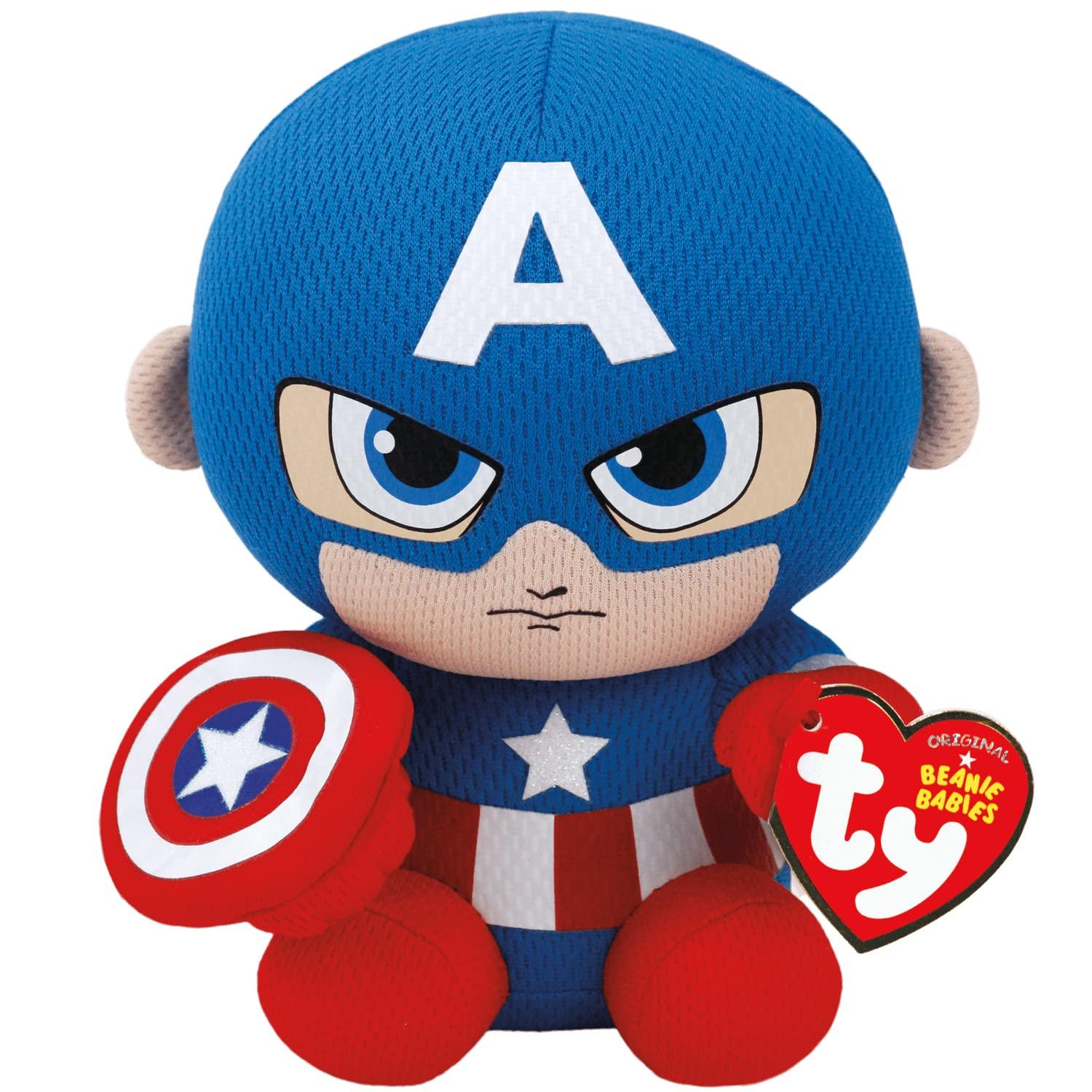 

Плюшевая игрушка Ty Marvel Капитан Америка (M) 41189