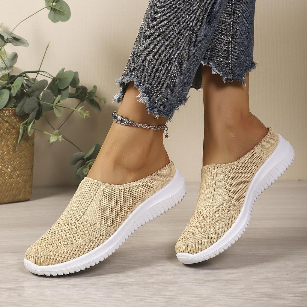 Scarpe da Donna Traspiranti Slip-on di Taglia Grande con Suola Piatta e Buona Circolazione dell'Aria.