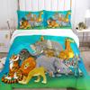 Jungle Animal Comfortable Duvet Quilt Cover Pillowcase Bedding Set Children Bedroom Decoration Home Textile