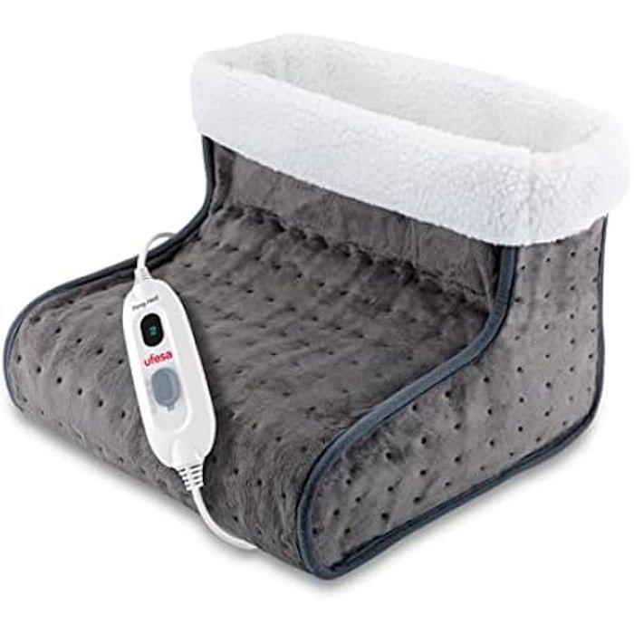 Ufesa FH BM Elektrický ohřívač nohou, 3 úrovně teploty, Automatické vypnutí, Pratelný, Obklopující teplo, Šedý