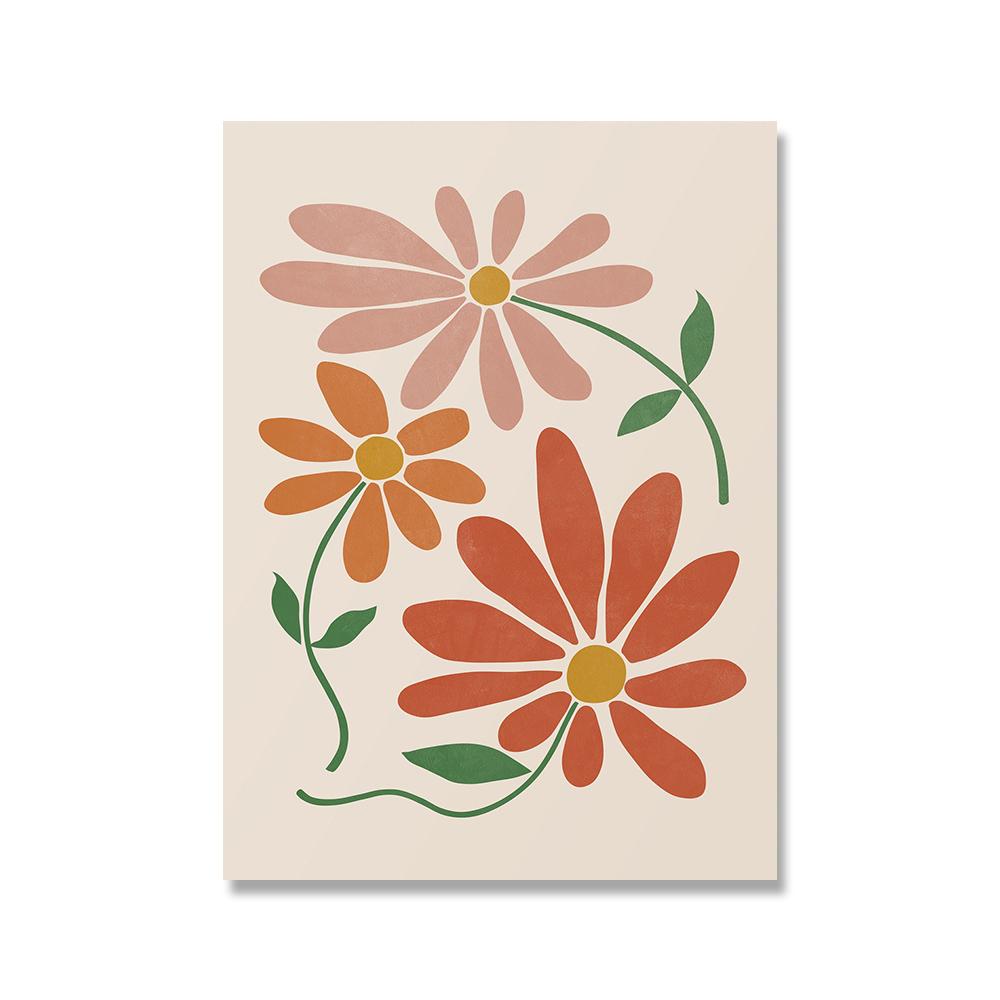 

Boho абстрактный цветочный рынок скандинавские постеры и принты современное настенное искусство холст картины галерея декор картина для гостиной 21x30cm No Framed