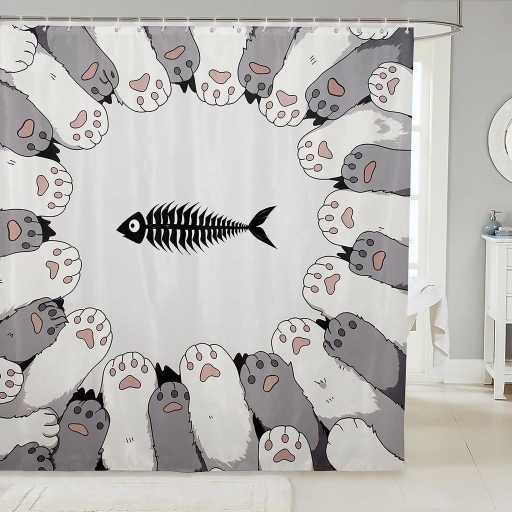 Yellow Rubber Duck Shower Curtain Set,Cute Swimming Duck Bathroom Decor for Kids,Kawaii Animal Bathroom Set Gifts for Pet Lovers