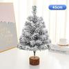 Exclusive Flocked White Christmas Tree, 45CM-4M, Encrypted Snow-Covered Decoration with Ornaments