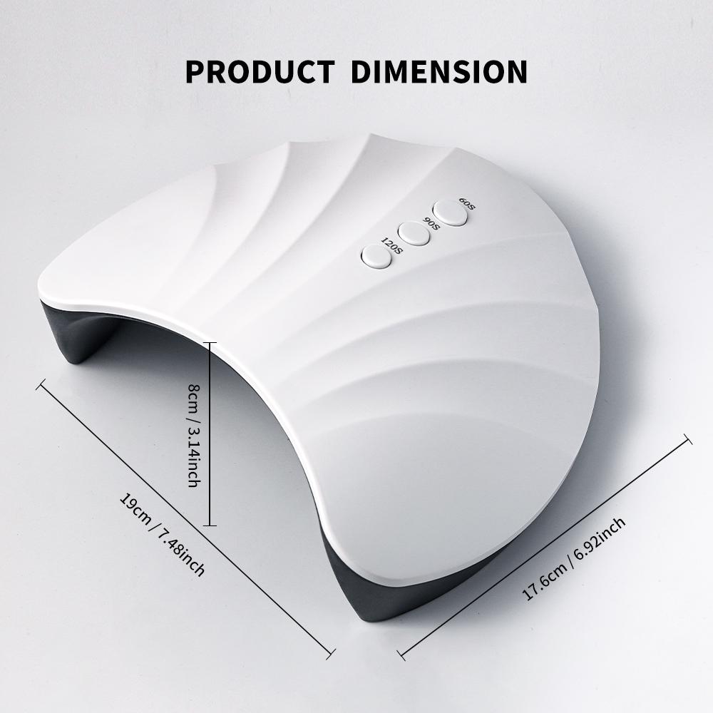 Professional Nail UV LED Lamp For Fast Drying Gel Nail Polish Phototherapy Machine 12 LEDs Manicure Salon Tool Equipment