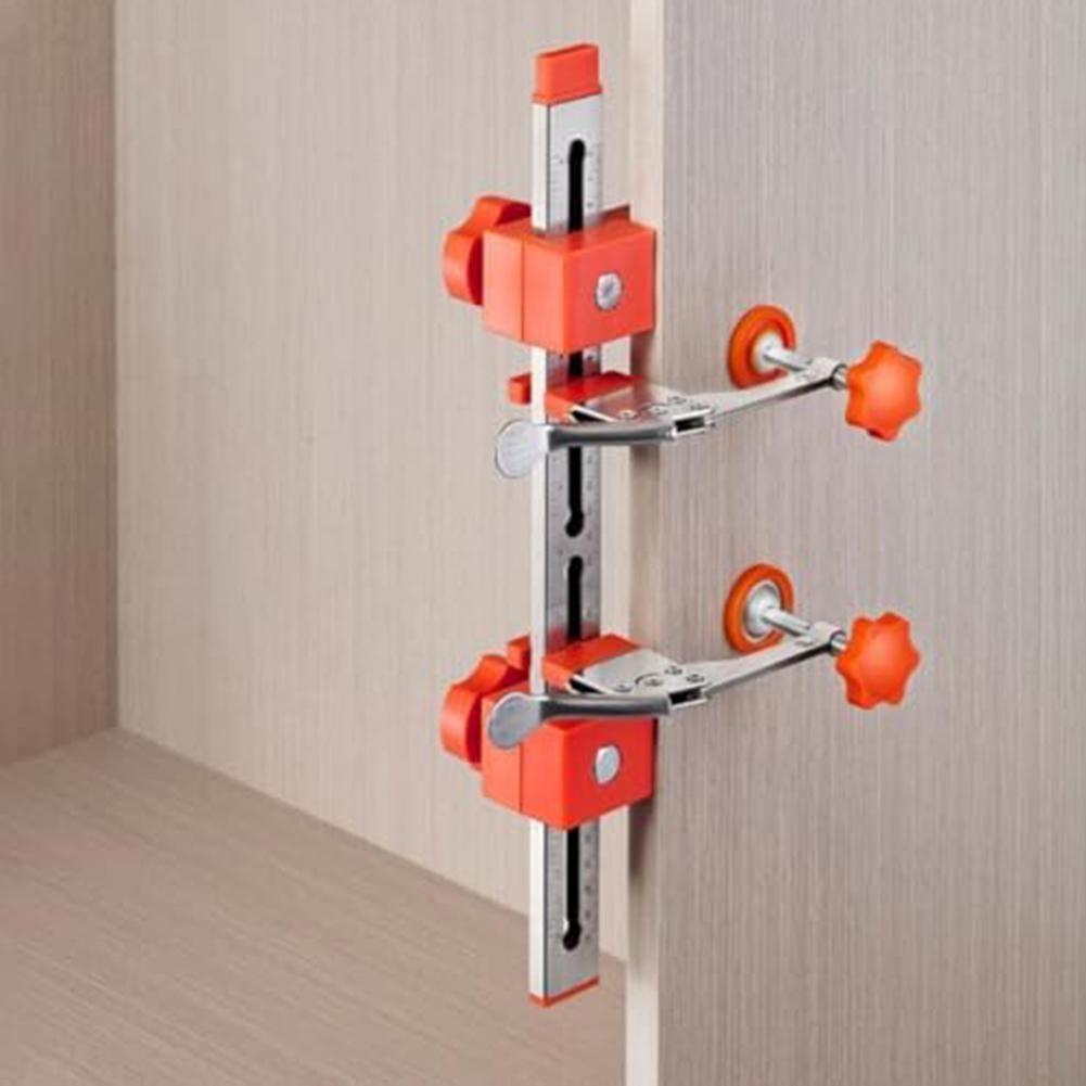 Adjustable Drawer Jig Drawer Slide Clamp Rubber Pad Protection Stainless Steel Support Adjustable Length Drawer Clamp