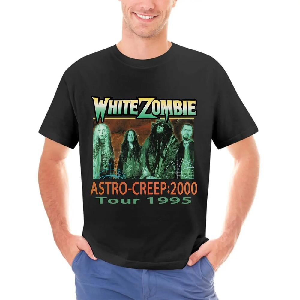 

1995 White Zombie band Concert Cotton White Men S5XL Tshirt K1812 Tee Unisex T-Shirt S