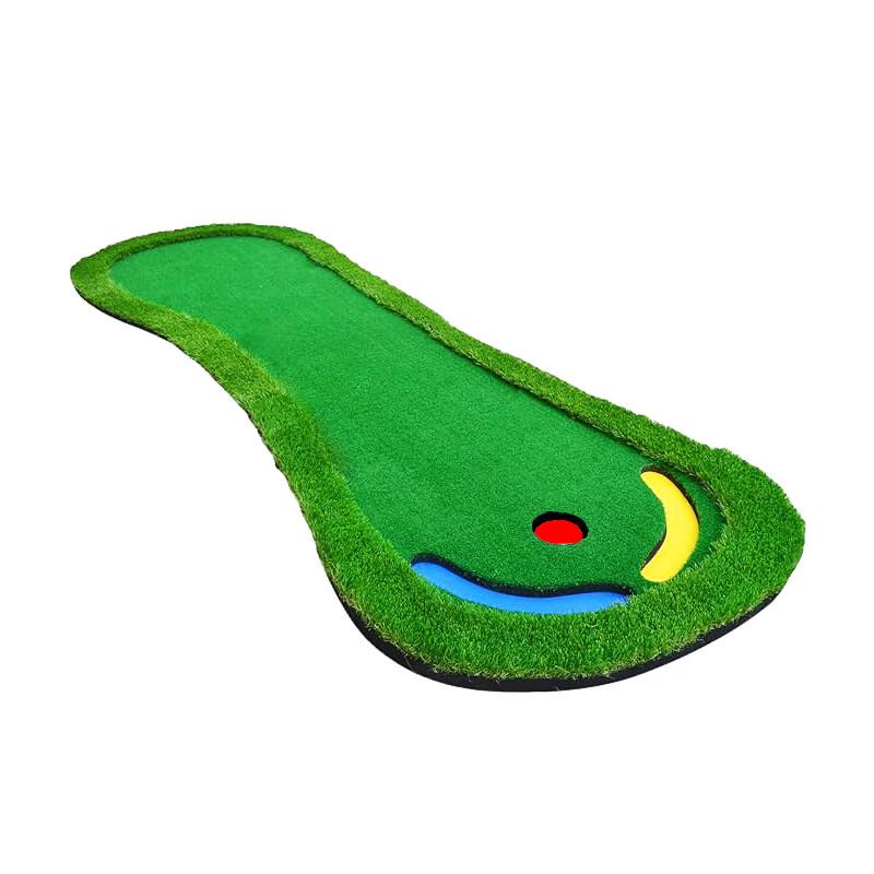 WEZHO Golf Putting Mat with Slope and Multi-Holes