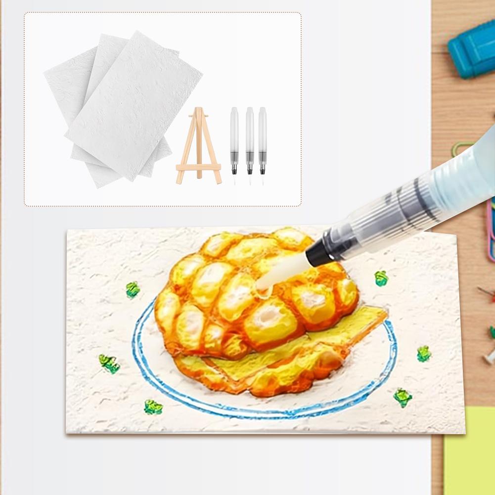 10Pcs Foam Texture Painting Paper Magic Puffy Paint Paper Puffy Popcorn Drawing Texture Painting Kit 3D Art Drawing Sponge Paper