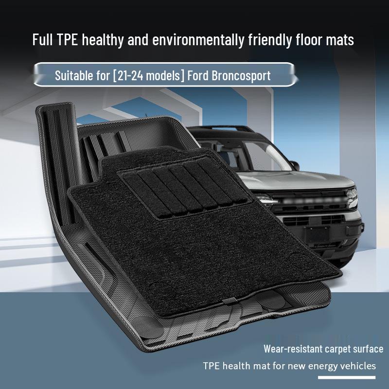 21-24 Ford Bronco Sport TPE Full Coverage Floor Mats