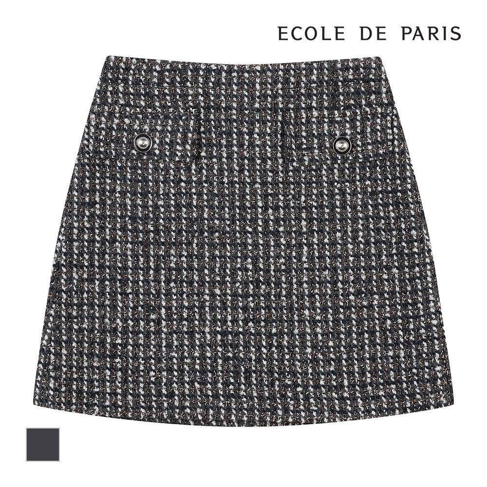ECOLEDEPARIS Tweed Mini Skirt_Cb2Ywsa001Z