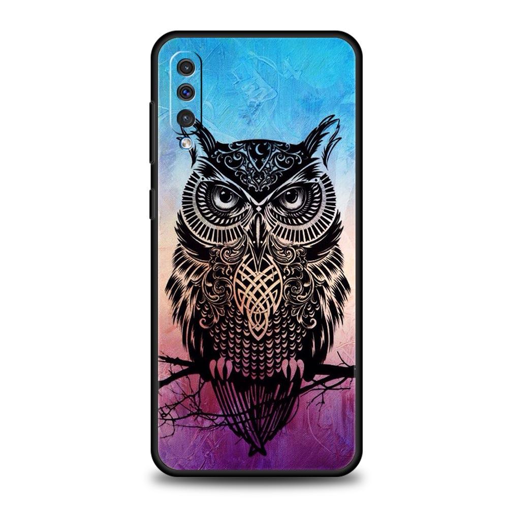 Cartoon Gifts Lovely Owl Case For Samsung A56 A36 A26 A16 A14 A12 A22 A32 5G A34 A42 A52 A54 A50 A70 A72 A40 A20E A04S A06 Cover