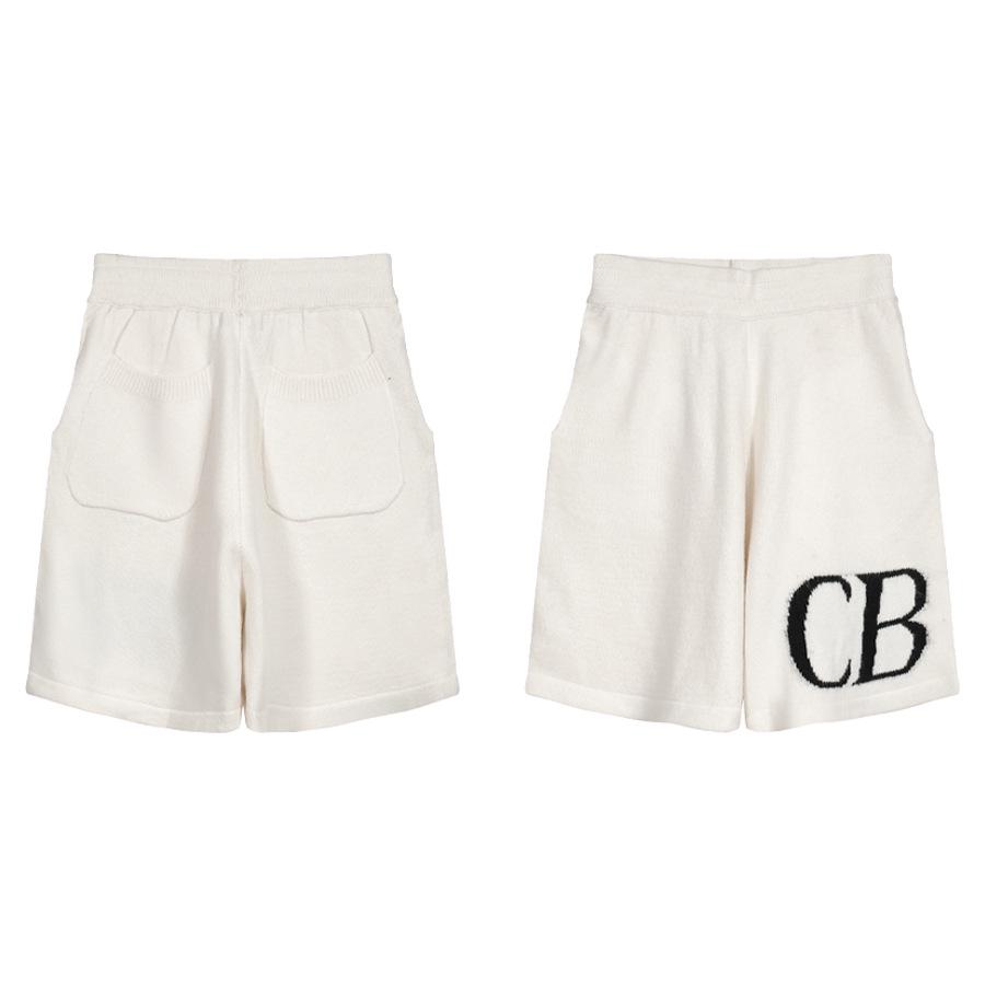 

Cole Buxton Men s Logo Jacquard Wool Drawstring Shorts - Minimalist Casual Knit Pants XL грязно-белый