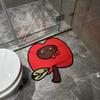 Cute Apple Diatom Mud Absorbent Floor Mat Non Slip Bath Mat Toilet Bathroom Mat Toilet Floor Mat