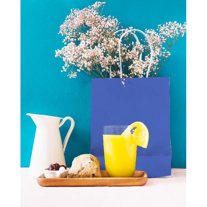 qiqee 24PCS Medium Gift Bag with Handles Bulk 11"x5"x8" Gift Bags Purple Blue Bags Multiple Uses (Medium Size)