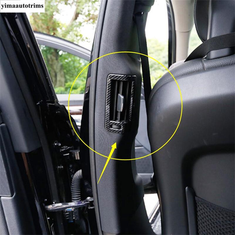 Car Pillar B Air AC Conditioning  Vent Outlet Frame Stickers Decoration Cover Trim For VOLVO XC60 2018 - 2024 ABS Accessories