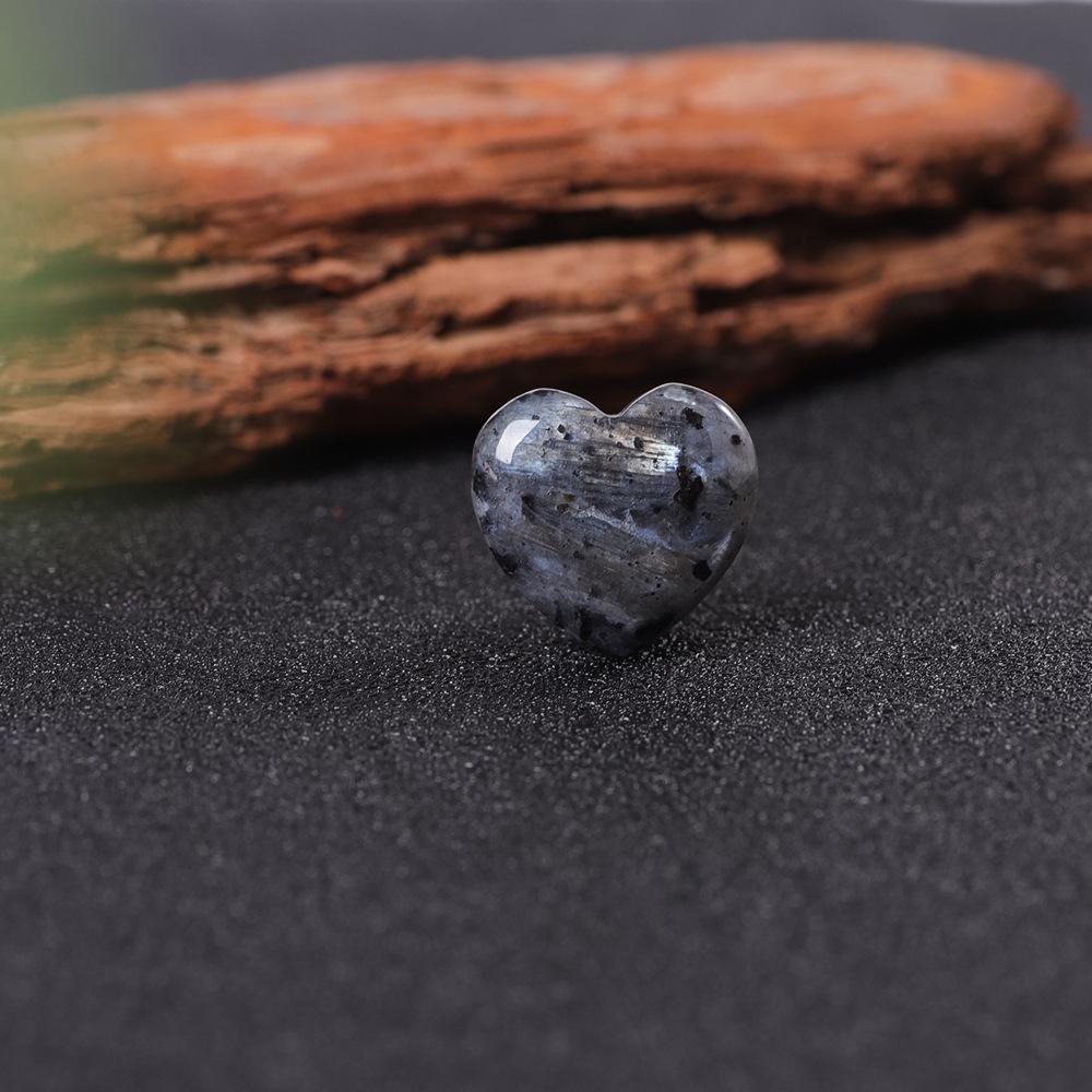 8x20mm Natural Stone Peach Heart Pendant - Crystal, Jade, Agate Gem for DIY Jewelry